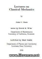 LECTURES ON CLASSICAL MECHANICS